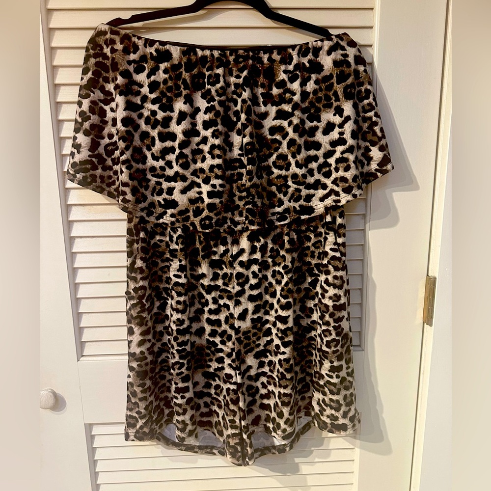 Leopard print romper